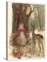 Girl and Deer-Marie Seymour Lucas-Stretched Canvas