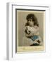Girl and Doll, 1900-null-Framed Art Print