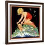 Girl and Doll - Child Life-Hazel Frazee-Framed Giclee Print