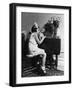 Girl and Doll Listening to Radio-Philip Gendreau-Framed Photographic Print