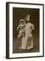 Girl and Doll Off to Bed-null-Framed Photographic Print