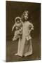 Girl and Doll Off to Bed-null-Mounted Photographic Print