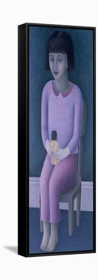 Girl and Doll-Ruth Addinall-Framed Stretched Canvas