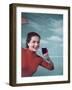 Girl and Guinness 1950s-Charles Woof-Framed Premium Photographic Print