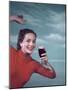 Girl and Guinness 1950s-Charles Woof-Mounted Photographic Print