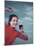 Girl and Guinness 1950s-Charles Woof-Mounted Photographic Print