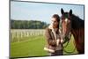 Girl and Horse on the Walk-ZoomTeam-Mounted Photographic Print