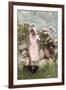 Girl and Laurel, 1879-Winslow Homer-Framed Giclee Print