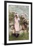 Girl and Laurel, 1879-Winslow Homer-Framed Giclee Print