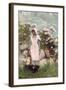 Girl and Laurel, 1879-Winslow Homer-Framed Giclee Print