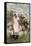 Girl and Laurel, 1879-Winslow Homer-Framed Stretched Canvas