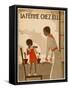 Girl and Mama Water Pots-null-Framed Stretched Canvas