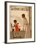 Girl and Mama Water Pots-null-Framed Art Print