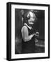 Girl and Mouse-null-Framed Photographic Print