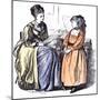 Girl and New Governess, 1874-George L. Du Maurier-Mounted Giclee Print
