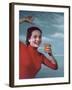 Girl and Orange Squash-Charles Woof-Framed Photographic Print