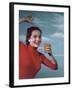 Girl and Orange Squash-Charles Woof-Framed Photographic Print