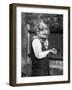 Girl and Pet Mouse-null-Framed Photographic Print