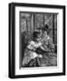 Girl and Picturebook-Paul Wagner-Framed Art Print