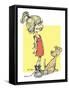 Girl and Pup-Nate Owens-Framed Stretched Canvas