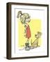 Girl and Pup-Nate Owens-Framed Giclee Print