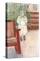 Girl and Rocking Chair, 1907-Carl Larsson-Stretched Canvas