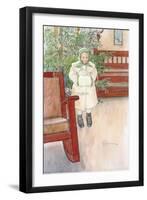 Girl and Rocking Chair, 1907-Carl Larsson-Framed Giclee Print