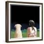 Girl and Yellow Lab, 2008-Marjorie Weiss-Framed Giclee Print