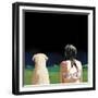 Girl and Yellow Lab, 2008-Marjorie Weiss-Framed Giclee Print