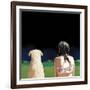 Girl and Yellow Lab, 2008-Marjorie Weiss-Framed Giclee Print