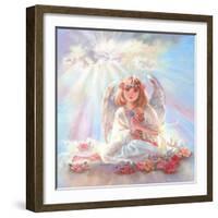 Girl Angel on Cloud-Judy Mastrangelo-Framed Giclee Print