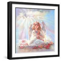 Girl Angel on Cloud-Judy Mastrangelo-Framed Giclee Print