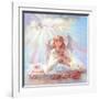 Girl Angel on Cloud-Judy Mastrangelo-Framed Giclee Print