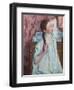 Girl Arranging Her Hair, by Mary Cassatt-Mary Cassatt-Framed Giclee Print