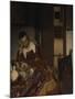 Girl asleep at a table, 1656-57-Johannes Vermeer-Mounted Giclee Print