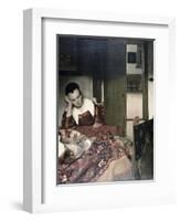 Girl Asleep at a Table-Johannes Vermeer-Framed Giclee Print