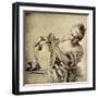Girl at a Well-Francois Boucher-Framed Giclee Print