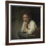 Girl at a Window, 1645-Rembrandt van Rijn-Framed Giclee Print