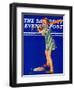 "Girl at Bat," Saturday Evening Post Cover, August 10, 1940-Douglas Crockwell-Framed Giclee Print