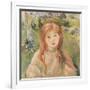 Girl at Mesnil, 1892-Berthe Morisot-Framed Giclee Print