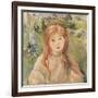 Girl at Mesnil, 1892-Berthe Morisot-Framed Giclee Print