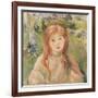 Girl at Mesnil, 1892-Berthe Morisot-Framed Giclee Print