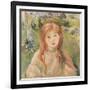 Girl at Mesnil, 1892-Berthe Morisot-Framed Giclee Print