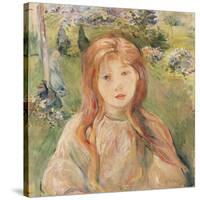 Girl at Mesnil, 1892-Berthe Morisot-Stretched Canvas