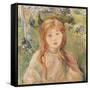 Girl at Mesnil, 1892-Berthe Morisot-Framed Stretched Canvas