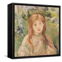 Girl at Mesnil, 1892-Berthe Morisot-Framed Stretched Canvas