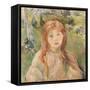 Girl at Mesnil, 1892-Berthe Morisot-Framed Stretched Canvas
