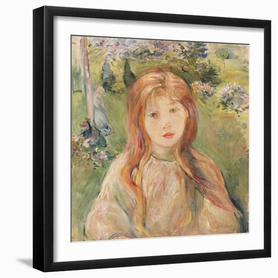 Girl at Mesnil, 1892-Berthe Morisot-Framed Giclee Print