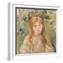 Girl at Mesnil, 1892-Berthe Morisot-Framed Giclee Print