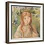 Girl at Mesnil, 1892-Berthe Morisot-Framed Premium Giclee Print
